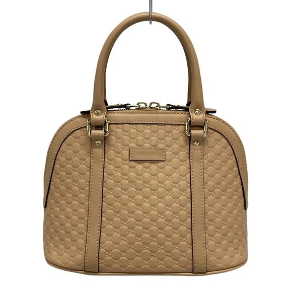 GUCCI Micro Guccissima Beige Leather Handbag 761-072225 - Picture 1 of 14